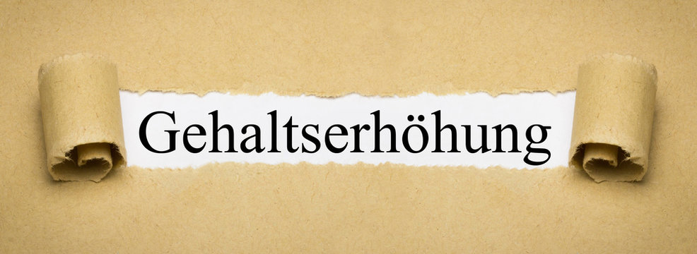 Gehaltserh&ouml;hung