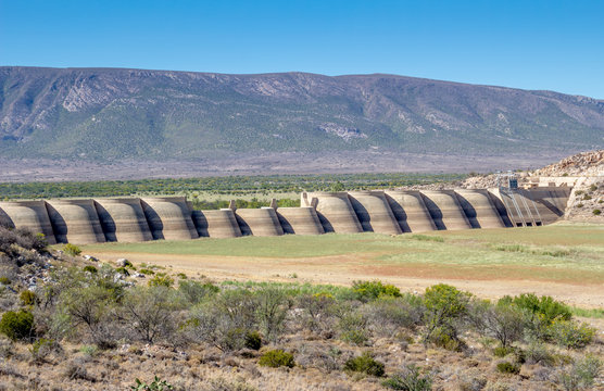Beervlei dam wall South Africa - Groot River