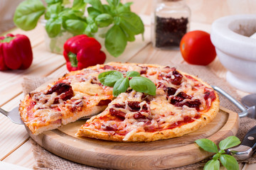 Homemade Margarita Pizza 