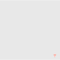 Obraz premium Horizontal stripes seamless pattern. Grey stripes with the small pink heart.