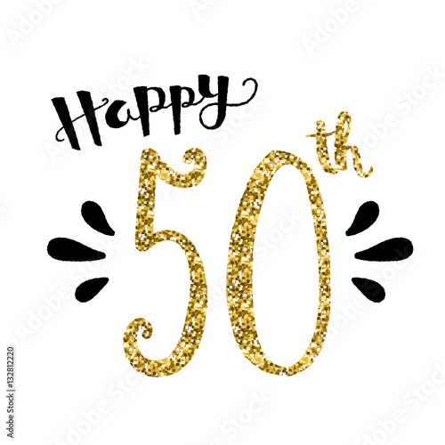 Download ""HAPPY 50th BIRTHDAY" Card" Stock image and royalty-free vector files on Fotolia.com - Pic ...