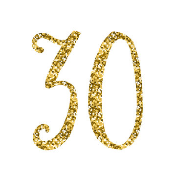 GOLD GLITTER ICON – 30 YEARS