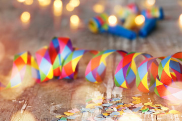 Carnival background with bokeh