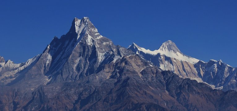 Mount Machapuchare and Lamjung Himal