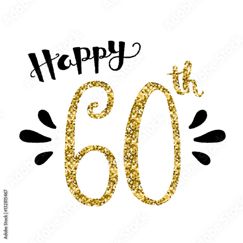Download ""HAPPY 60th BIRTHDAY" Card" Stock image and royalty-free ...