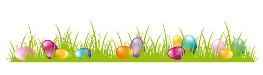 Juicy Easter meadow with hidden Easter eggs