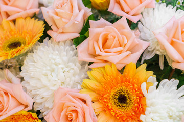 Beautiful flowers  for valentines and wedding scene
