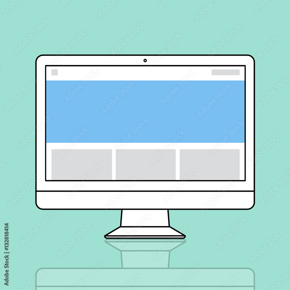 Poster template badge layout mock-up visual blank concept