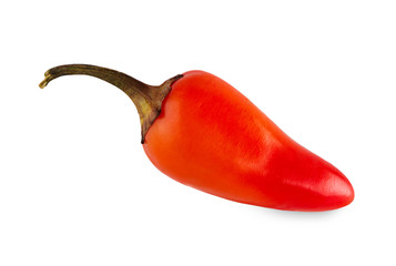 Small sort of chili pepper isolated on white background