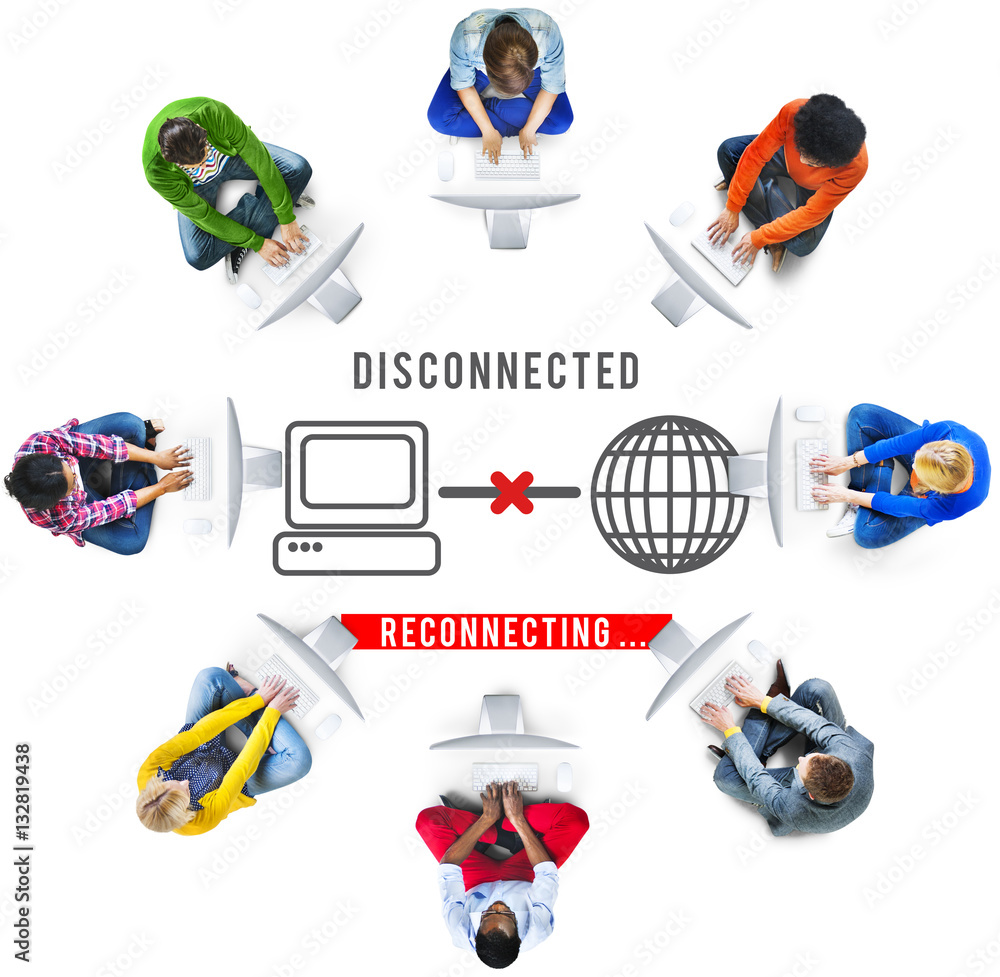 Poster disconnected disconnect error inaccessible concept