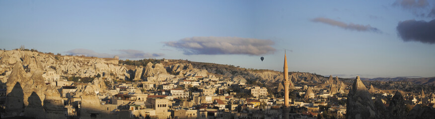 panorama of the city in Cappadocia
