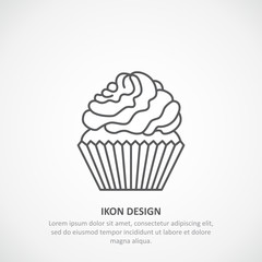 Icon  cupcake.