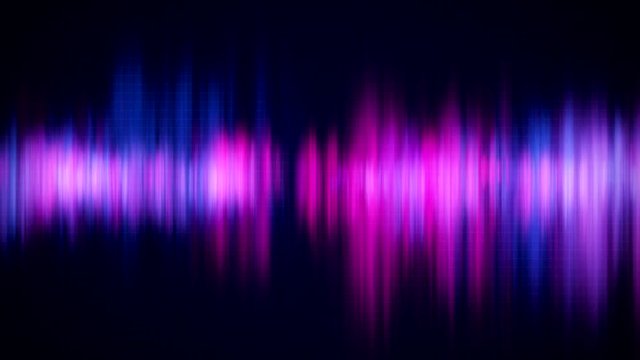 Abstrakter Hintergrund mit blauen und pink farbenen Wellen - Textfreiraum