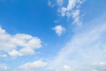 Blue sky and clouds