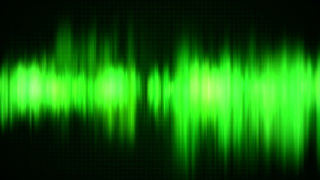 Abstrakter Hintergrund mit gr&uuml;nen, hellen Wellen - Textfreiraum