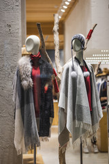 mannequins in a fashion store