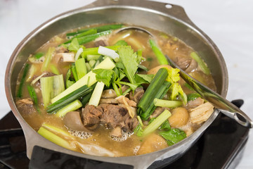 Hot pot lamb stew popular during winter Hong Kong