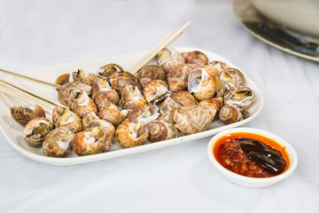 Sea snails is delicacy among Chinese in Hong Kong