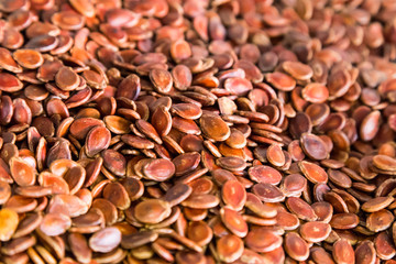 Red dried melon seed popular snack during Chinese New Year