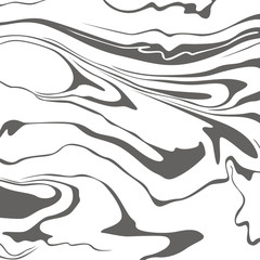 Vector marbling background in gray colors square composition