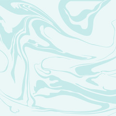 Vector marbling background in turquoise colors square composition