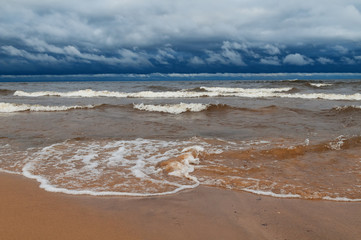 Storm surf on Lake Onega.