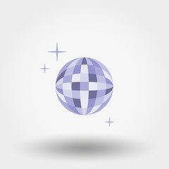 Disco ball. Vector illustration.