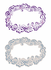 Floral frame for text