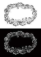 Floral frame for text