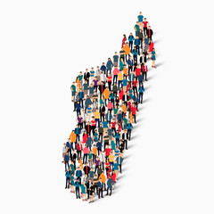 people map country Madagascar vector