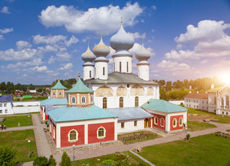 Fototapeta na wymiar Tikhvin Assumption Monastery, a Russian Orthodox, (Tihvin, Saint Petersburg region, Russia)