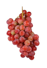 Red grape isolated on white