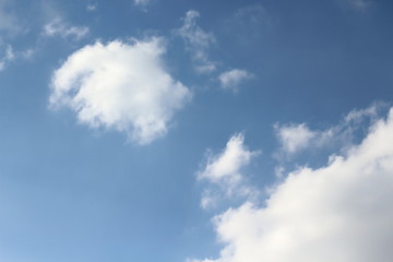 Blue sky and white clouds