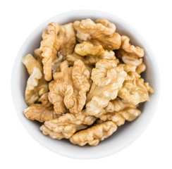 Cracked Walnuts (isolated on white)