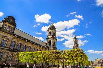 Obraz premium Dresden Cathedral of the Holy Trinity or Hofkirche, Dresden, Saxony, Germany