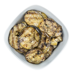 Zucchinis (grilled) (isolated on white)