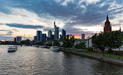 Fototapeta na wymiar Sunset Frankfurt