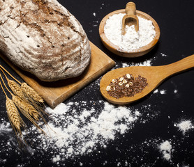 Ingredients and utensils for the preparation of bakery products