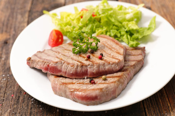 grilled beef steak