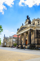 Obraz premium Architecture of old Dresden, Saxony, Germany