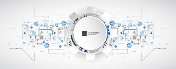 Abstract technological background. Structure square pattern.