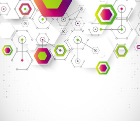 Abstract background. Science template, wallpaper or banner.