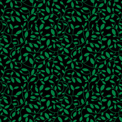 Floral seamless pattern. Vector. Leaves.