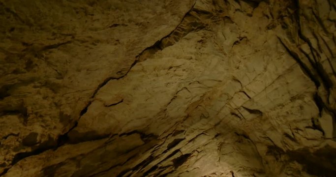 Stalactites and stalagmites in the &ldquo;Antro del Corchia&rdquo; limestone cave, Italy