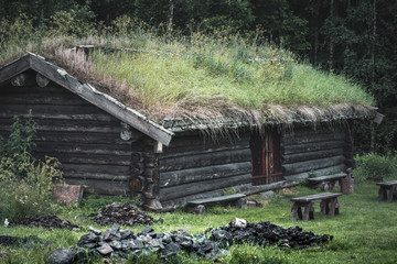 Old Timber Lodge in Norberg, Sweden
