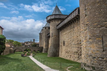 Fototapeta na wymiar Château comtal de la Cité Médiévale de Carcassonne