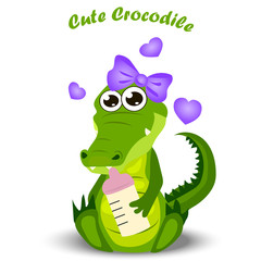 baby crocodile or alligator
