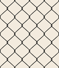 Chain Fence. Vector illustration