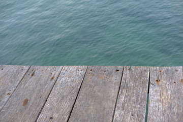 Fototapeta premium Plank and sea.