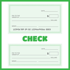 Blank check vector